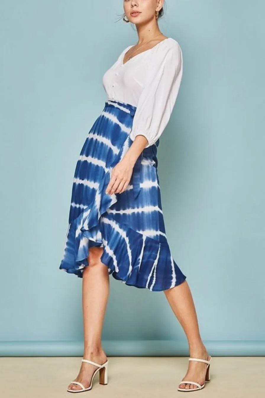 Adriana Tie Dye Wrap Skirt