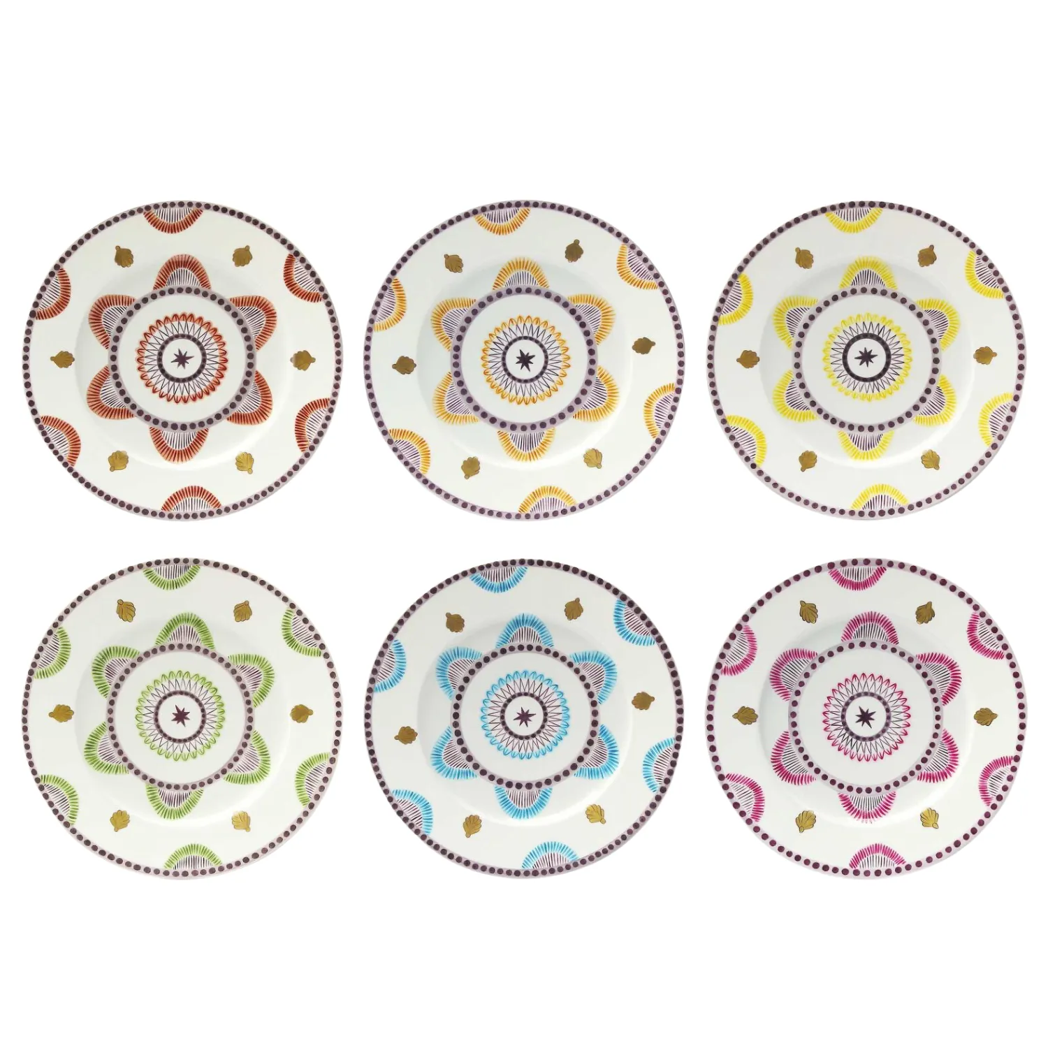 Agra Plate, Set of 6