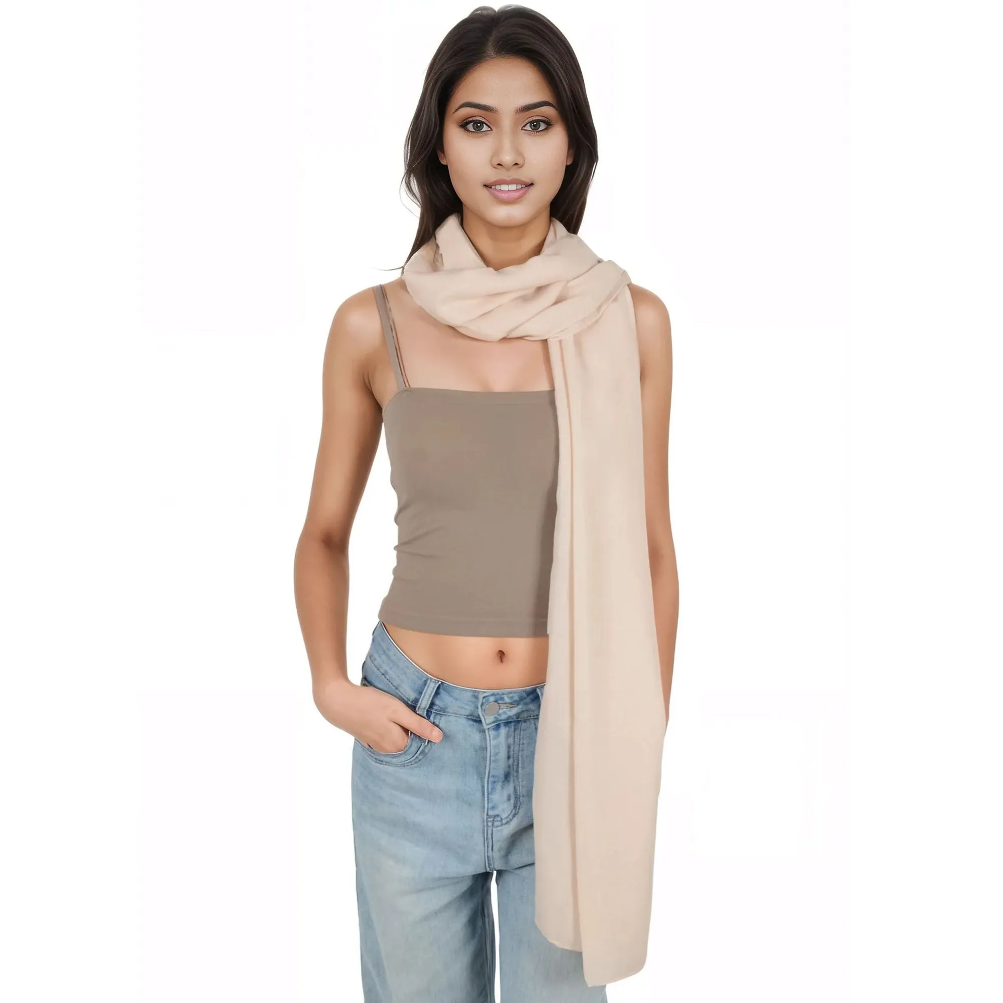 Anna-Kaci Womens Lightweight Chiffon Long Fashion Scarves Solid Color Fall Wrap Shawls