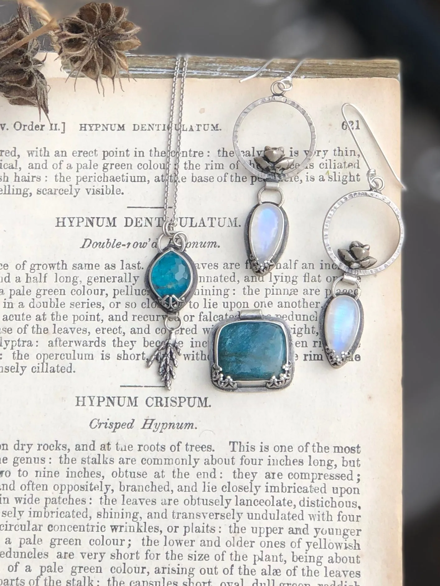 Apatite Marquise Branch Necklace