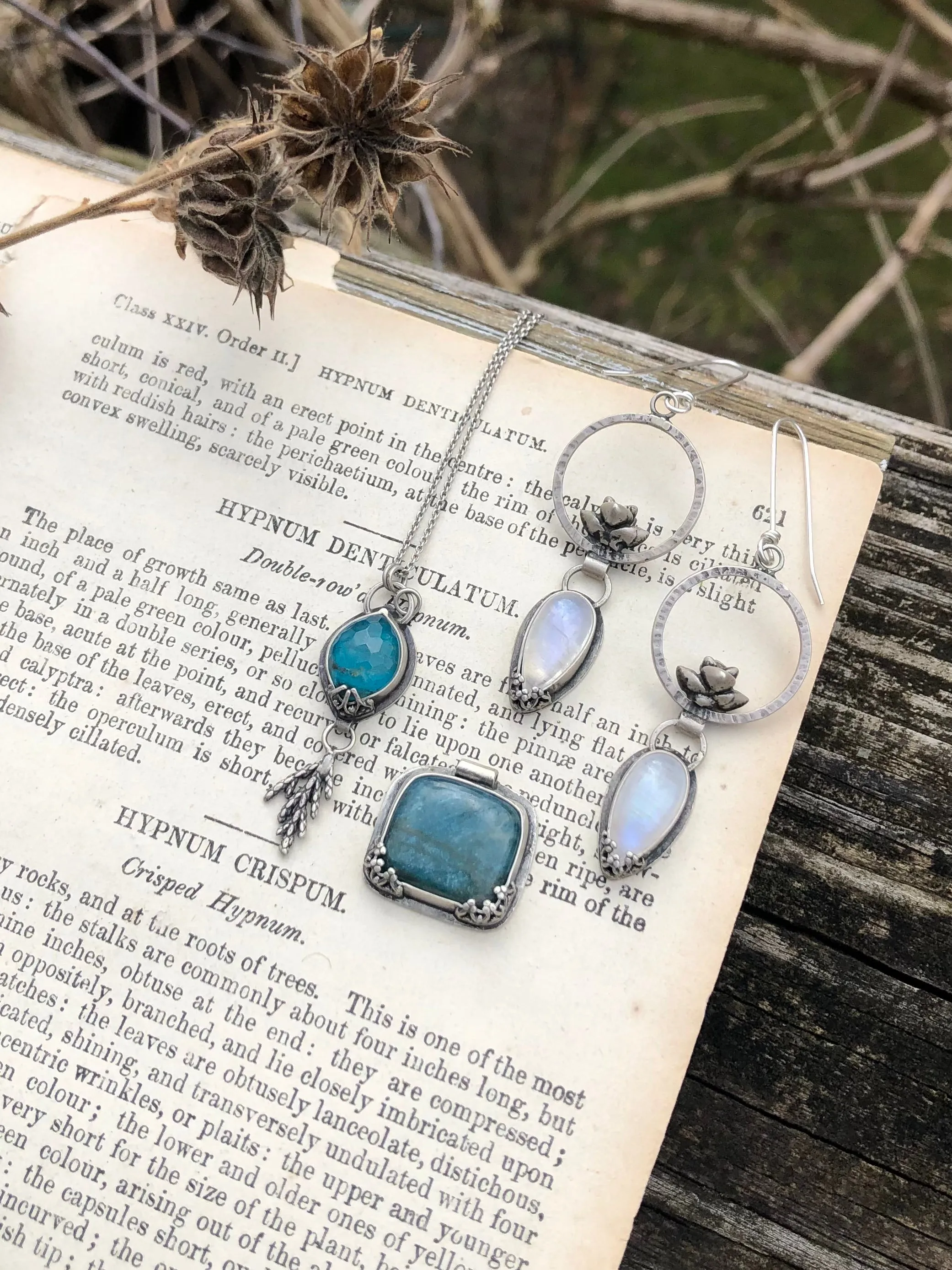 Apatite Marquise Branch Necklace