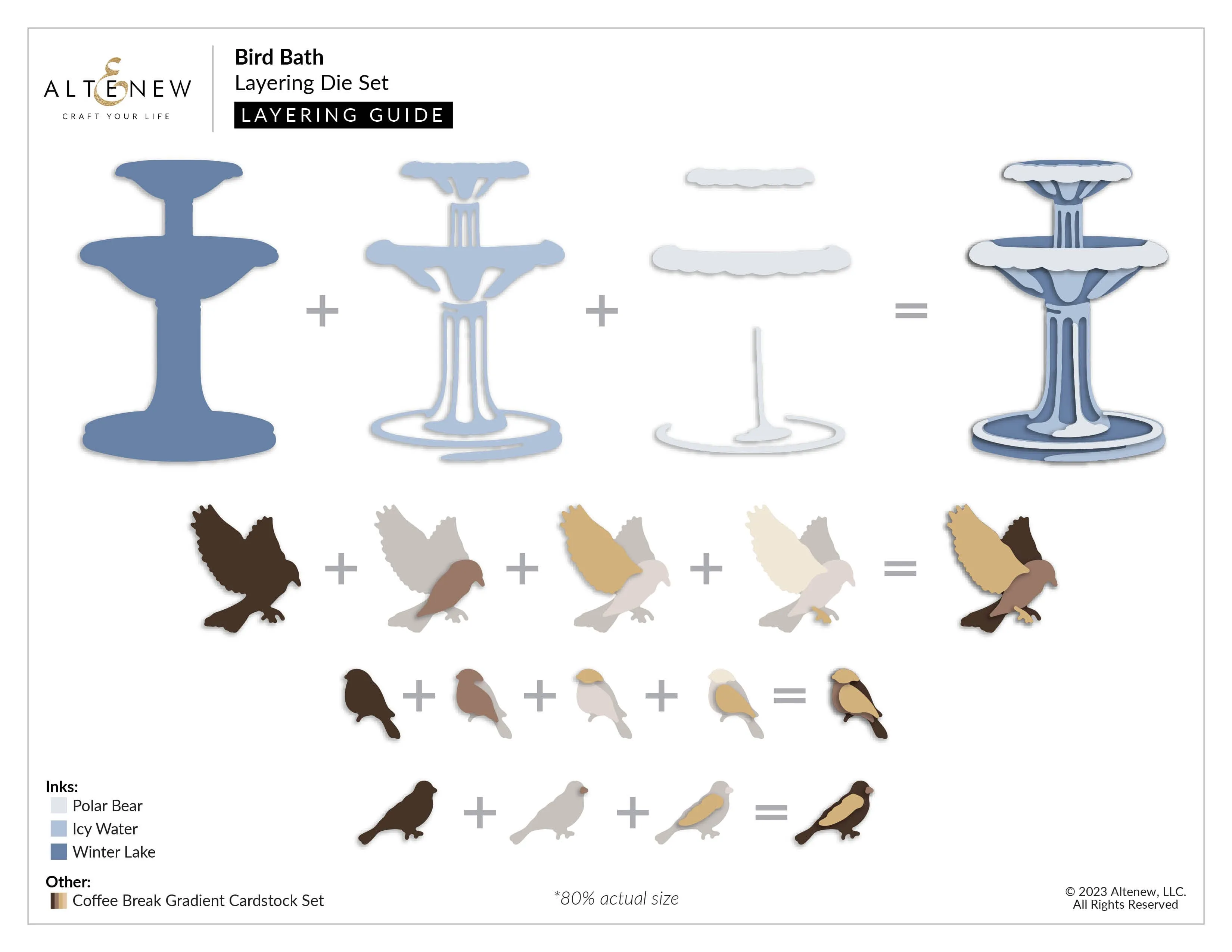 Bird Bath Layering Die Set
