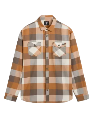Box Flannel Classic Shirt in Bungee Cord & Brown Sugar
