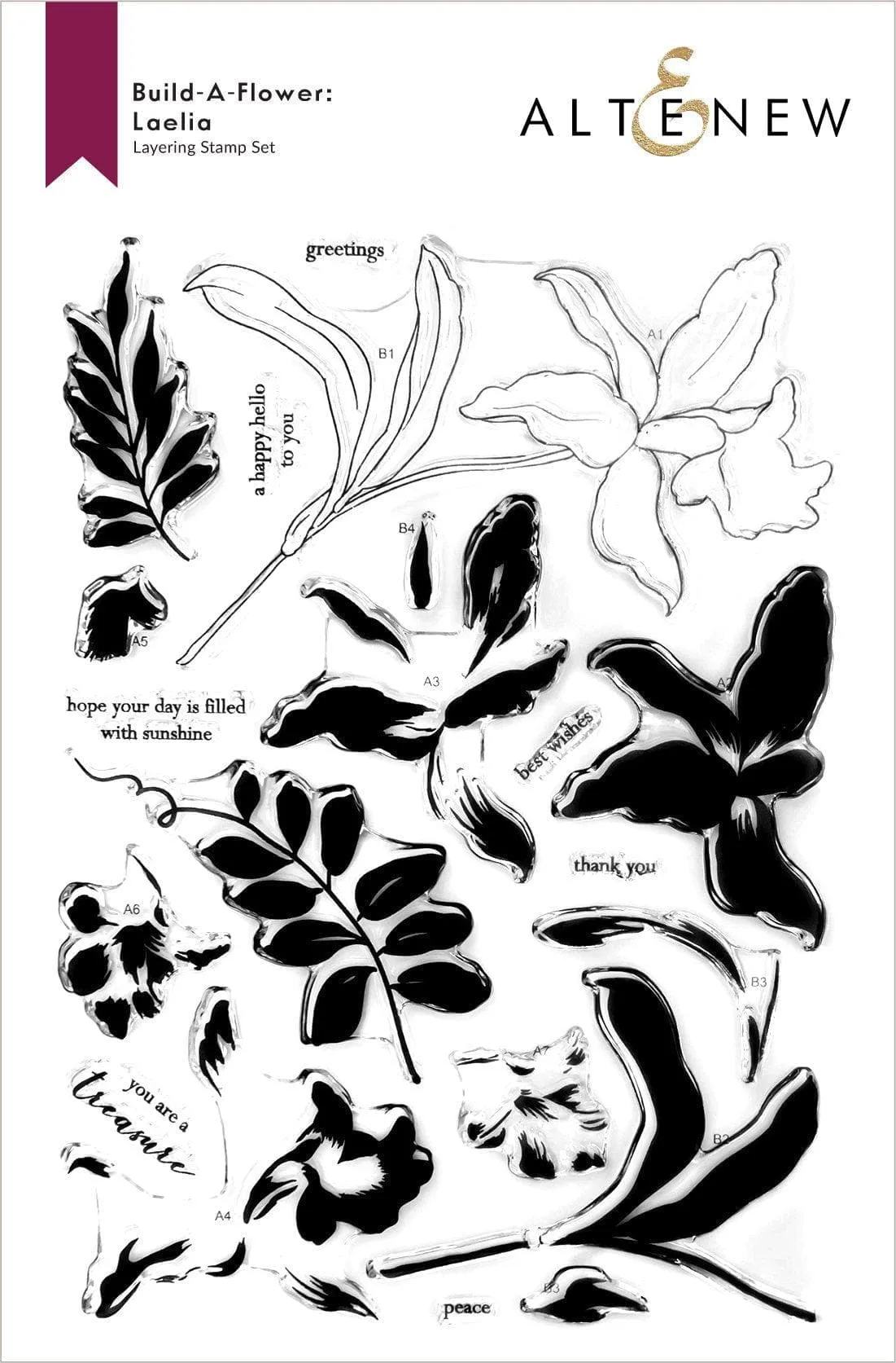 Build-A-Flower: Laelia Layering Stamp & Die Set
