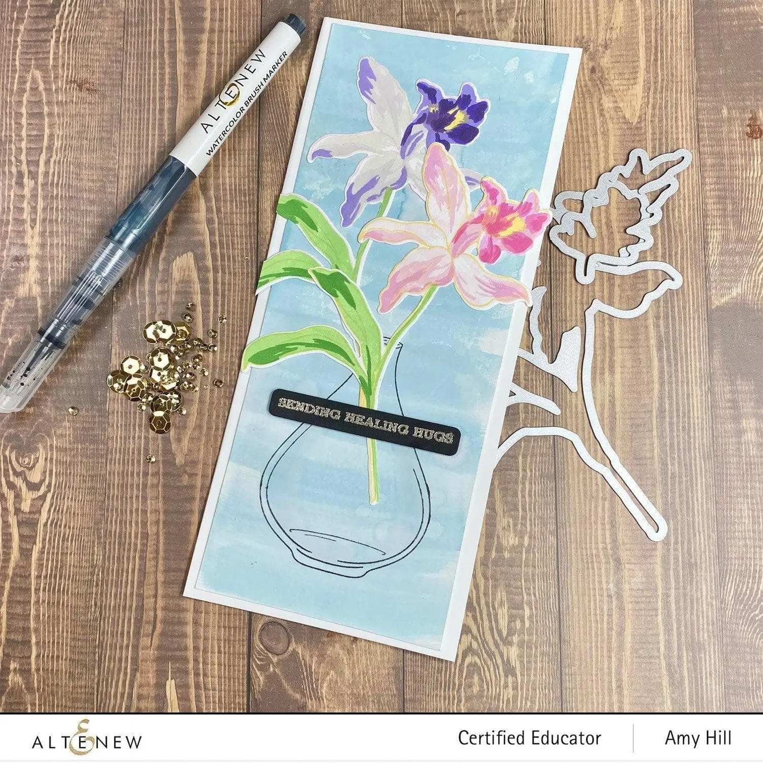 Build-A-Flower: Laelia Layering Stamp & Die Set