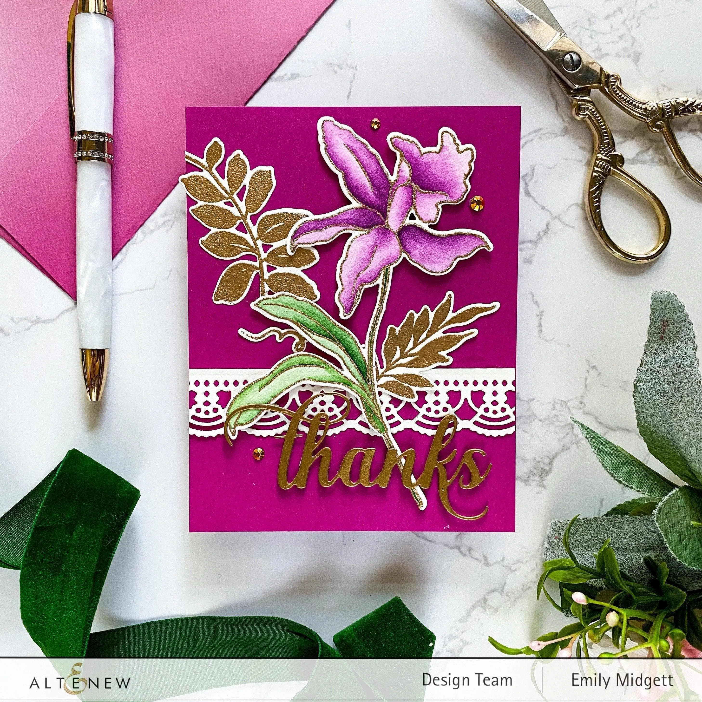 Build-A-Flower: Laelia Layering Stamp & Die Set