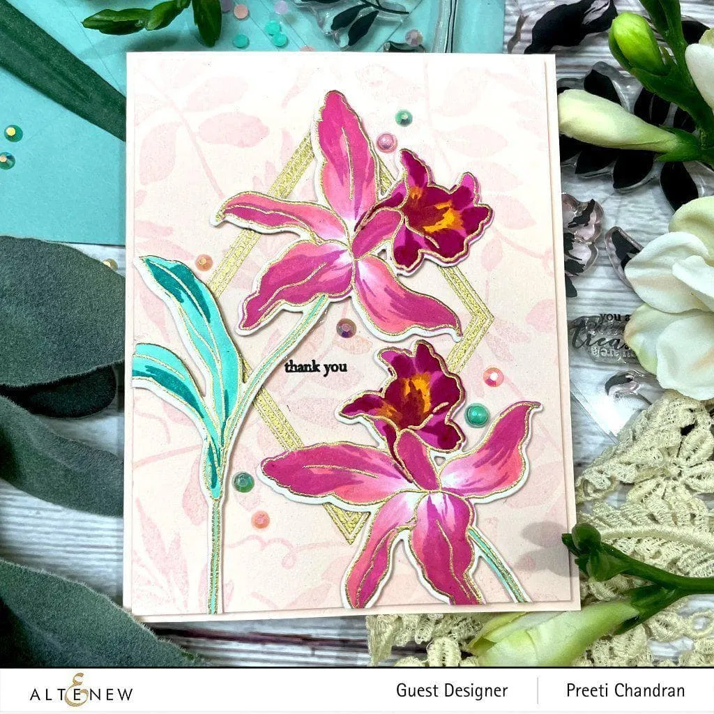 Build-A-Flower: Laelia Layering Stamp & Die Set