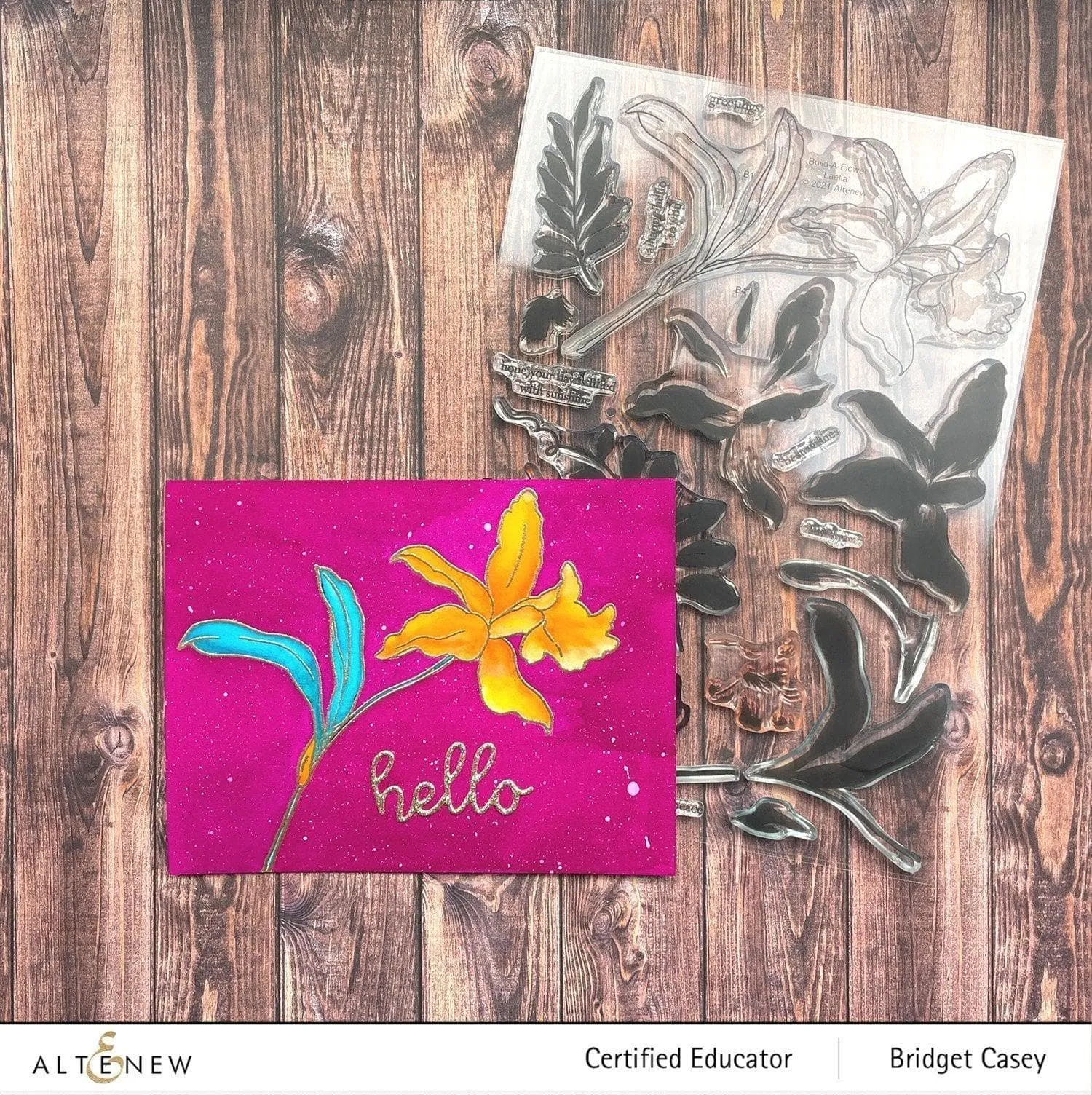 Build-A-Flower: Laelia Layering Stamp & Die Set