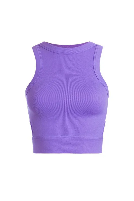 Cali Cutout Cropped Tank Top