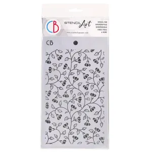 Ciao Bella Texture Stencil 5"x8" Flower Ramage