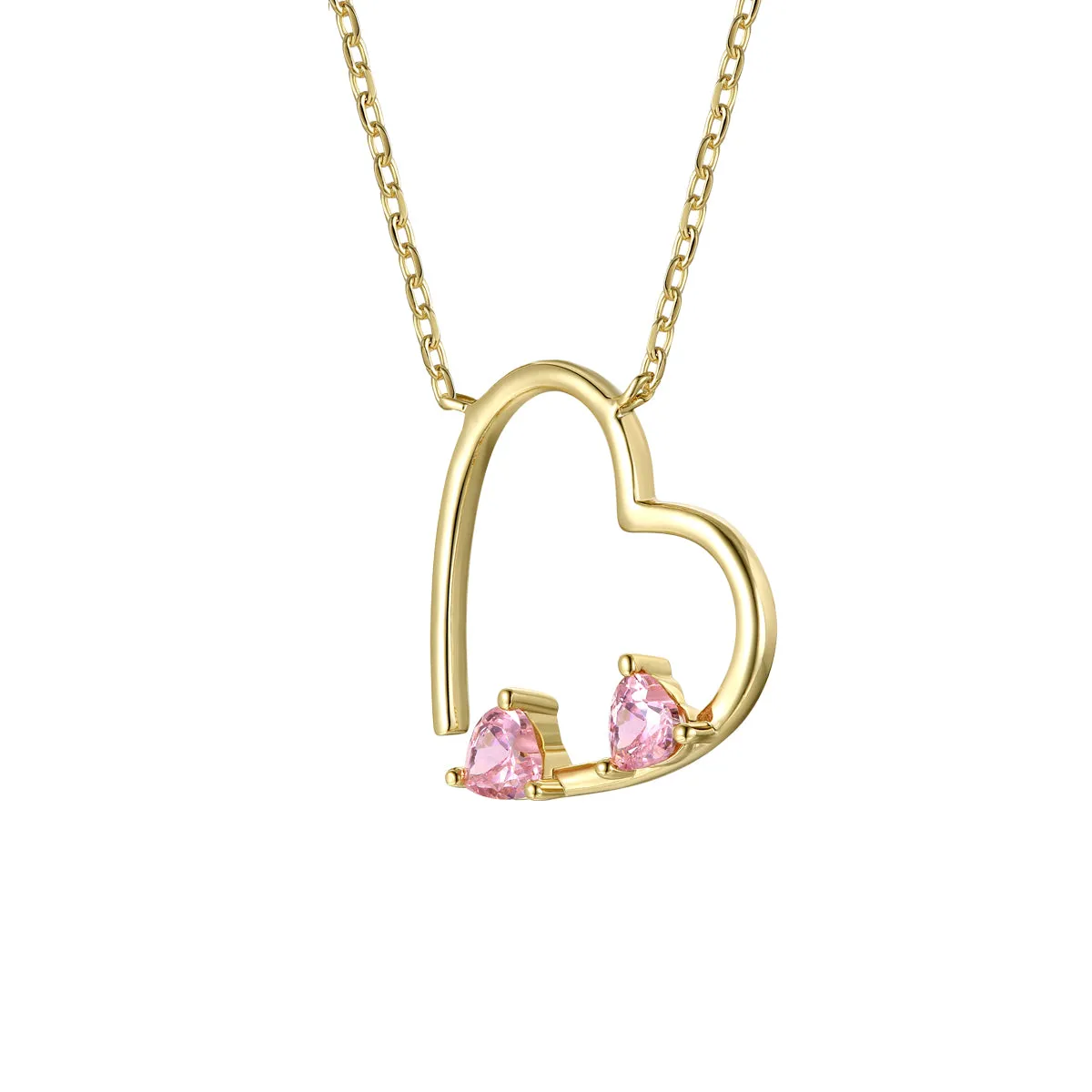 Céline Pink Heart Layering Necklace