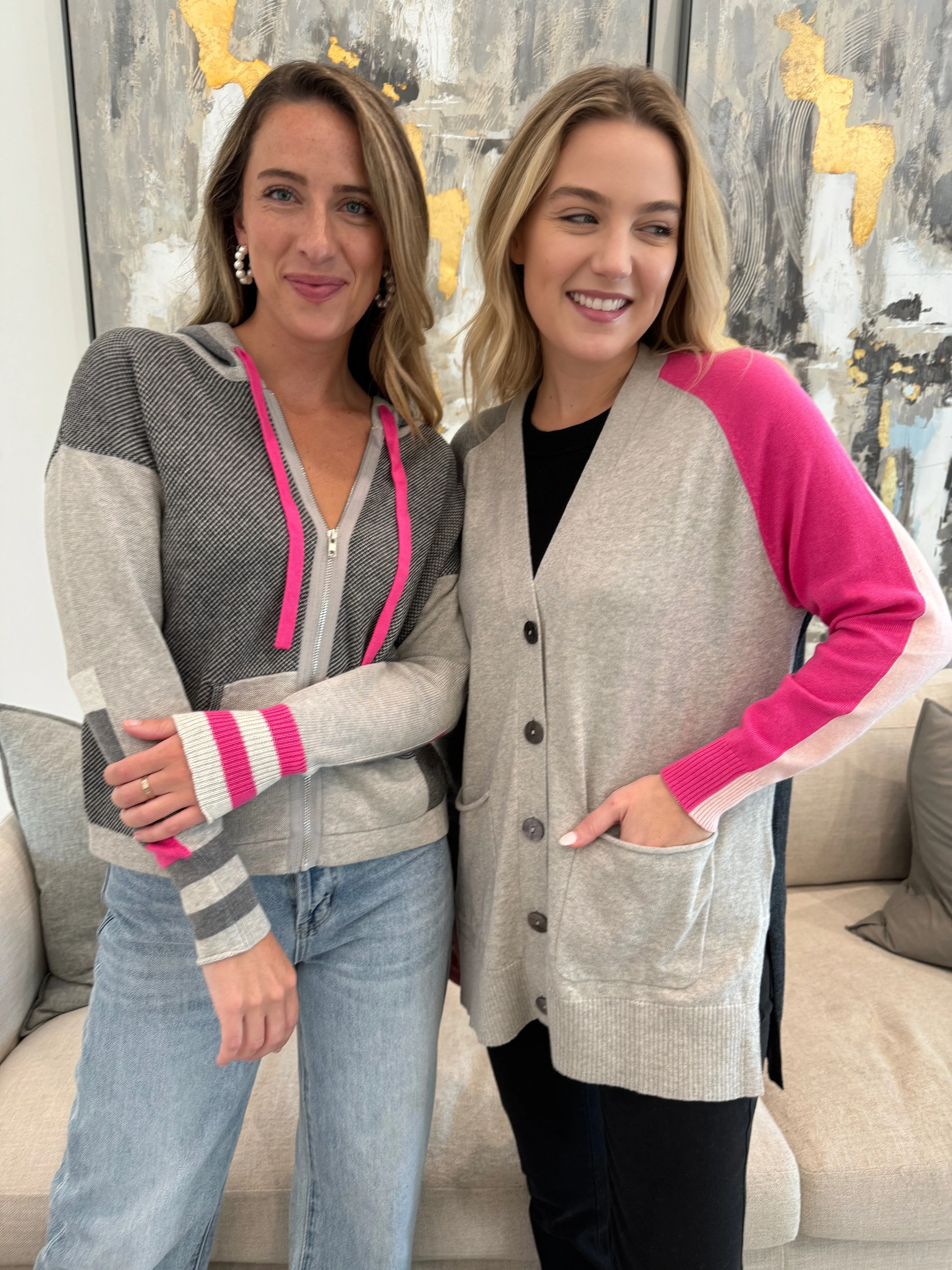 College Cardigan - Marl
