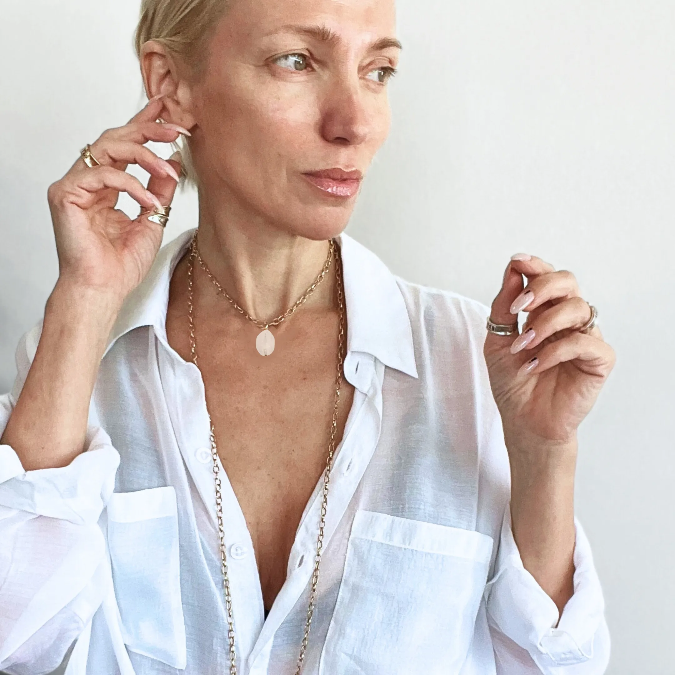 CRYSTAL QUARTZ | Layering Chain