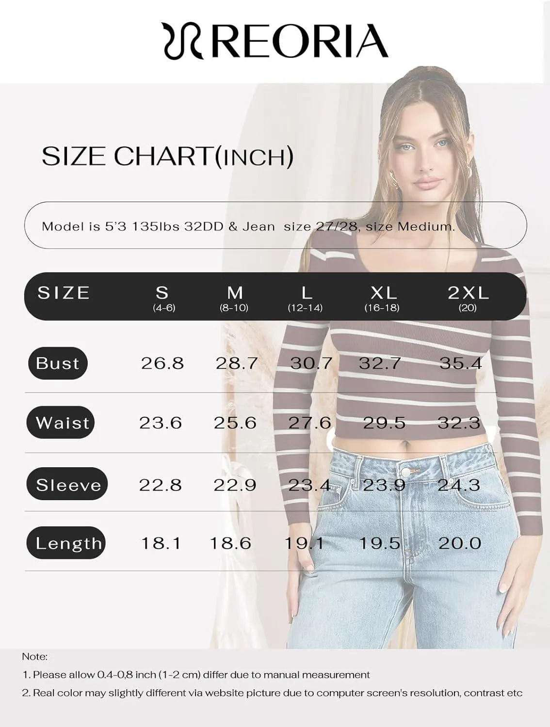 Cutout V Neck Long Sleeve Trendy Striped Y2K Going Out T Shirt Knit Crop Top