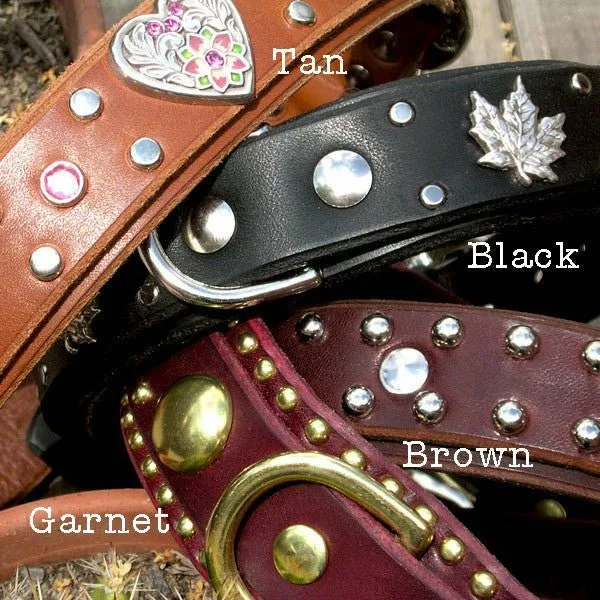 Designer Leather Collar The Olympia