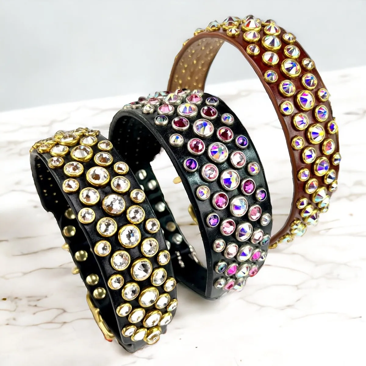 Designer Leather Collar The Olympia