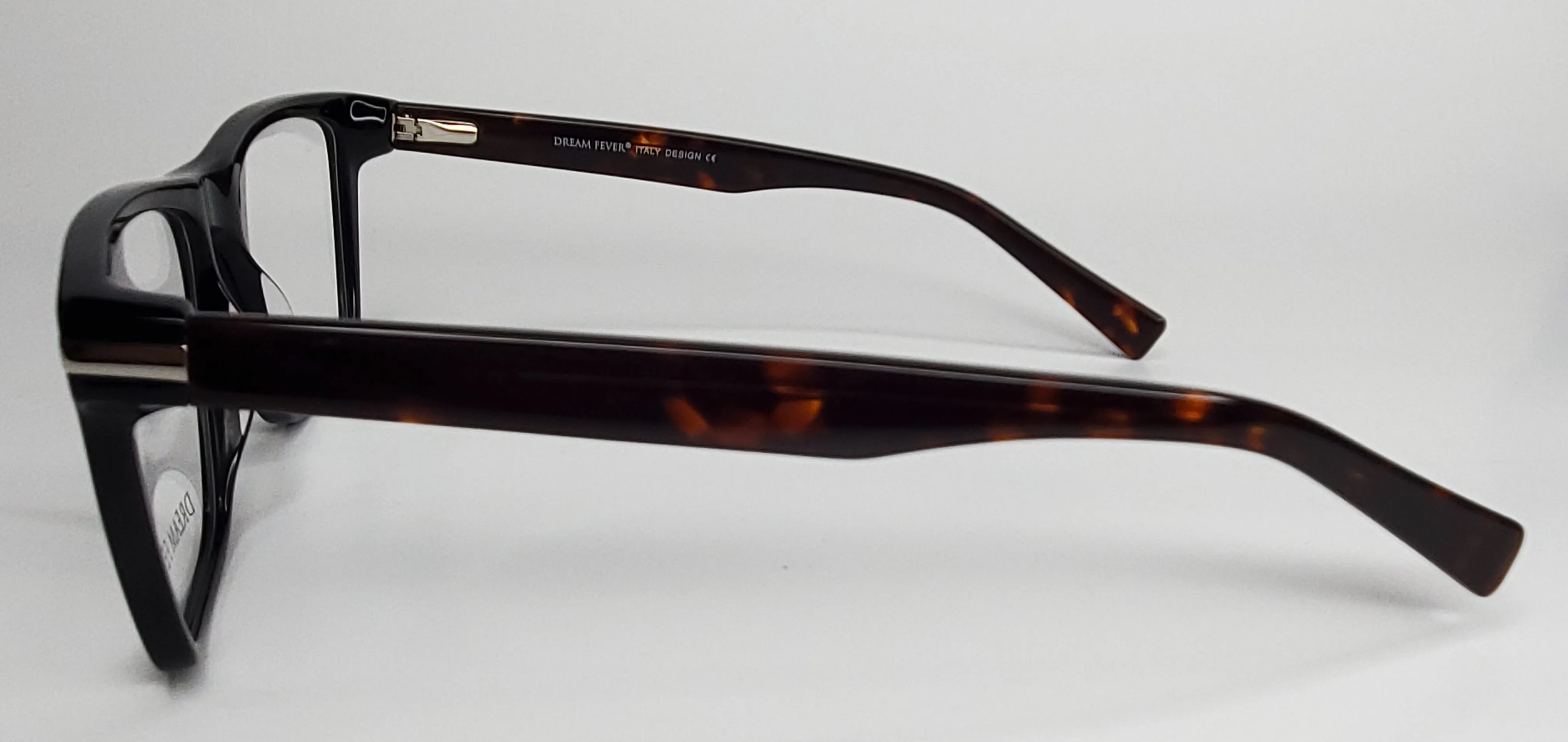 Dream Fever K897 Black Acetate Fashion Italy Eyeglasses