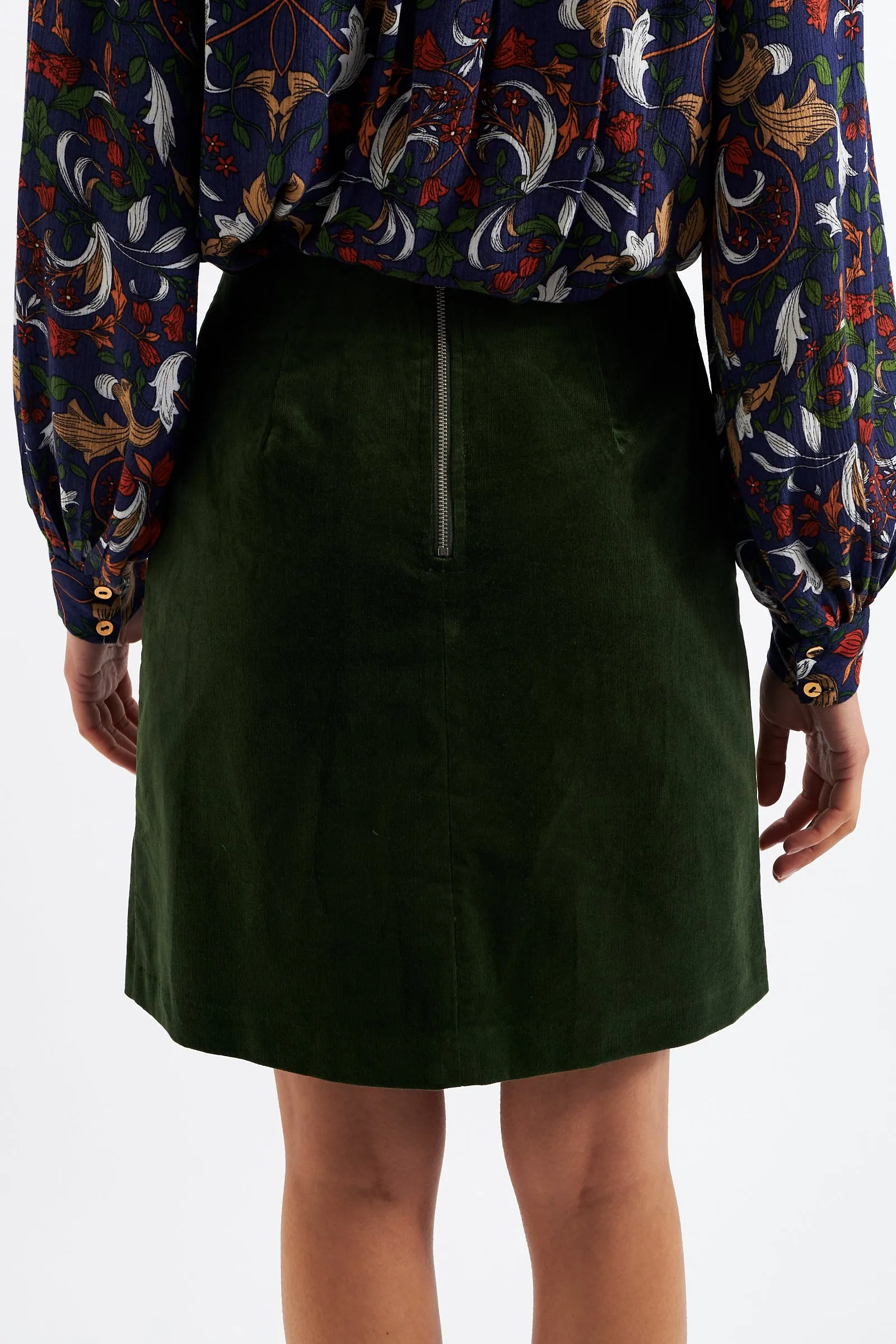 Dylan Baby Cord Mini Skirt - Forest Green