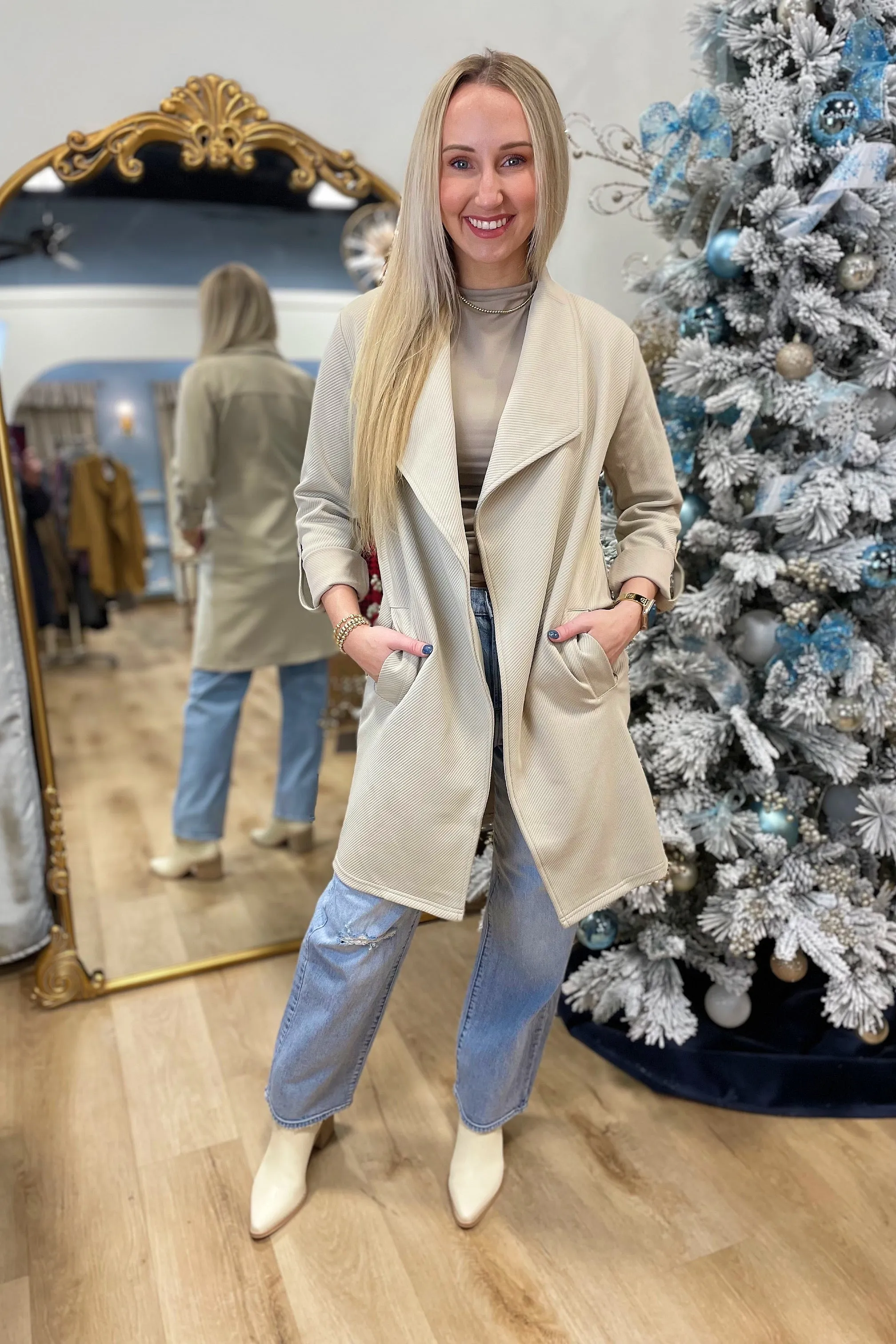 Easy Layering Jacket Taupe
