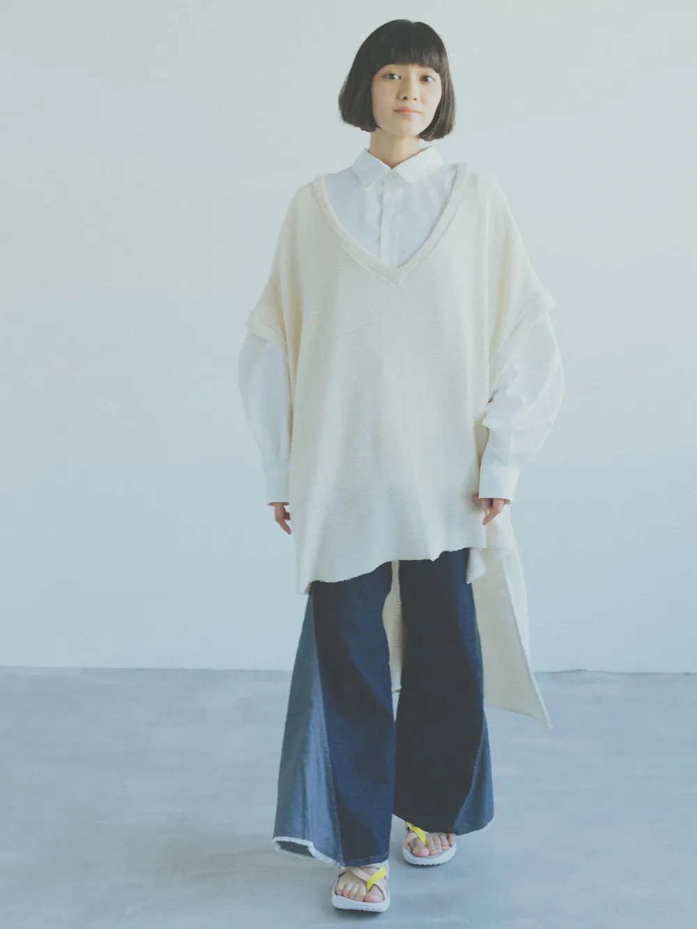 Ecru Layering Vest