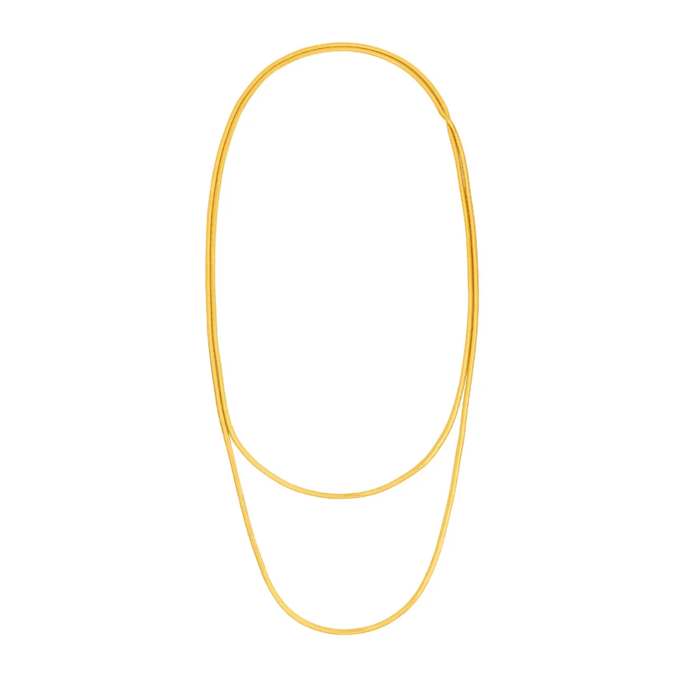 Extra Long Gold Snake Necklace