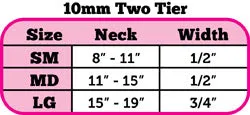 Faux Croc Two Tier Collar 10mm