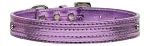 Faux Croc Two Tier Collar 10mm