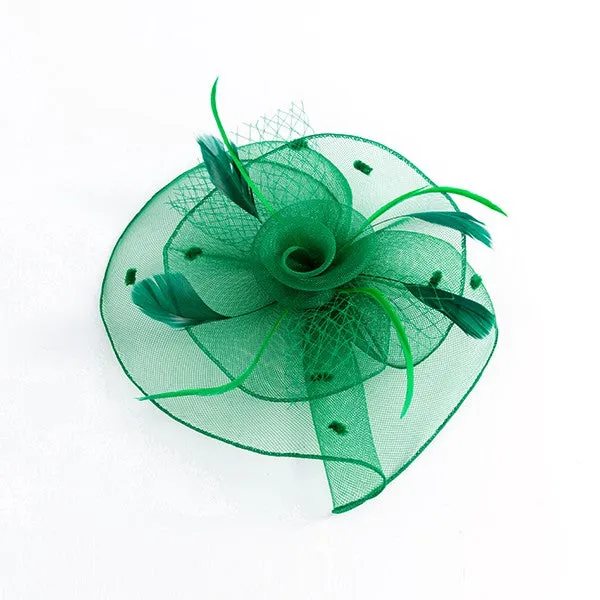 Feathered Flower Fascinator