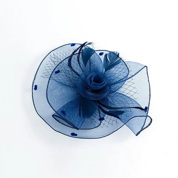 Feathered Flower Fascinator
