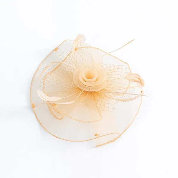 Feathered Flower Fascinator