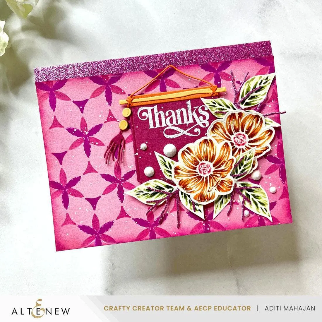 Floral Melody Builder Stencil
