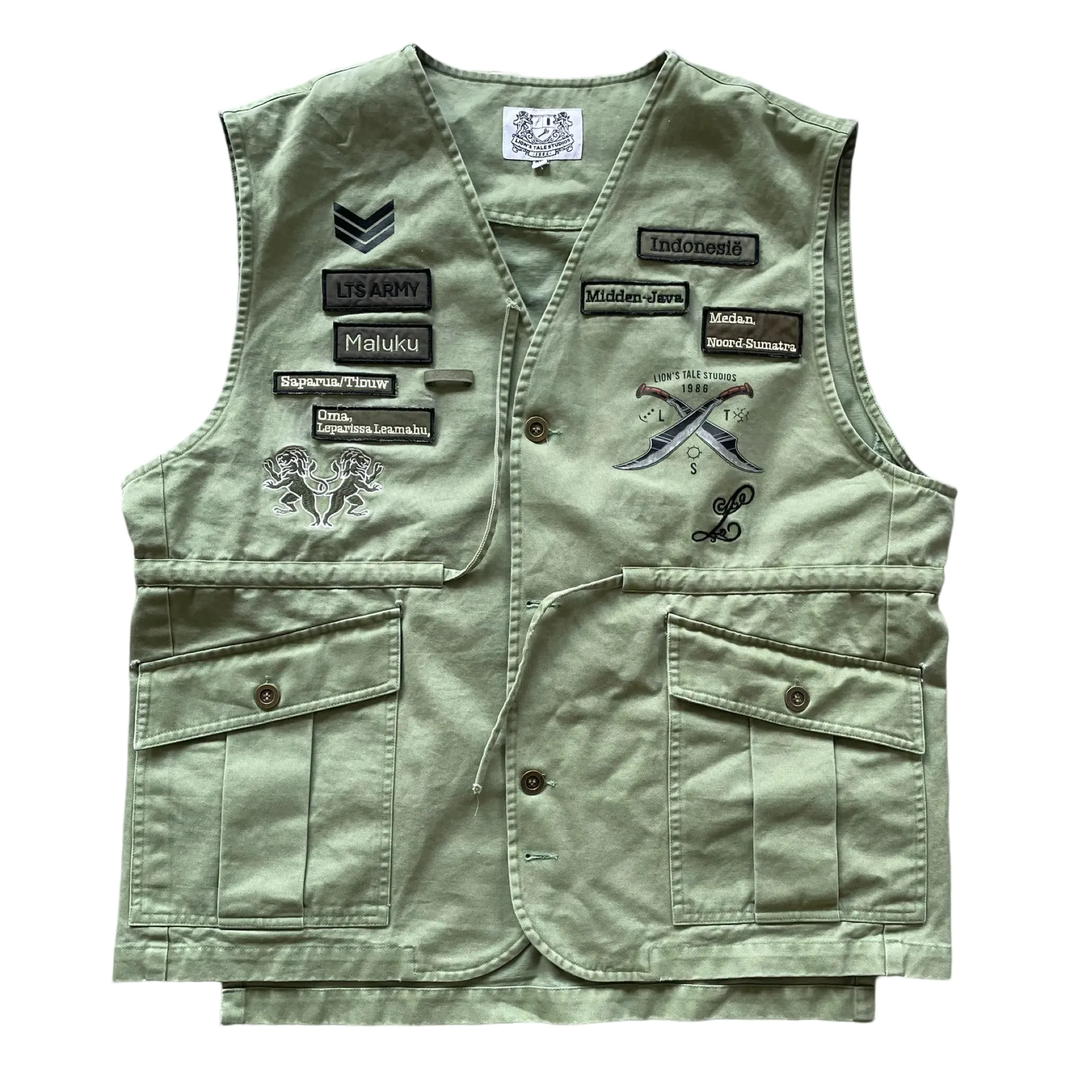 Gilet - Army Inspired - 100% Cotton