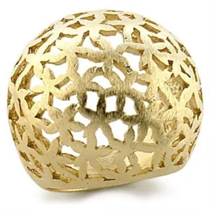 Gold Brass Ring with No Stone for Women Style 9W180