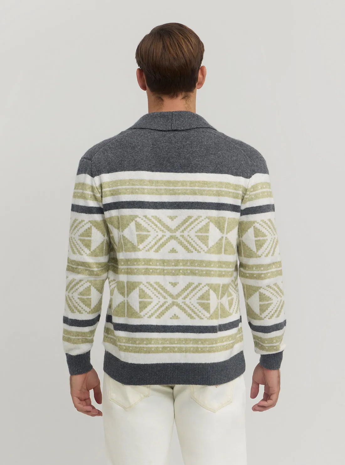 Grey Efrem Knit Cardigan