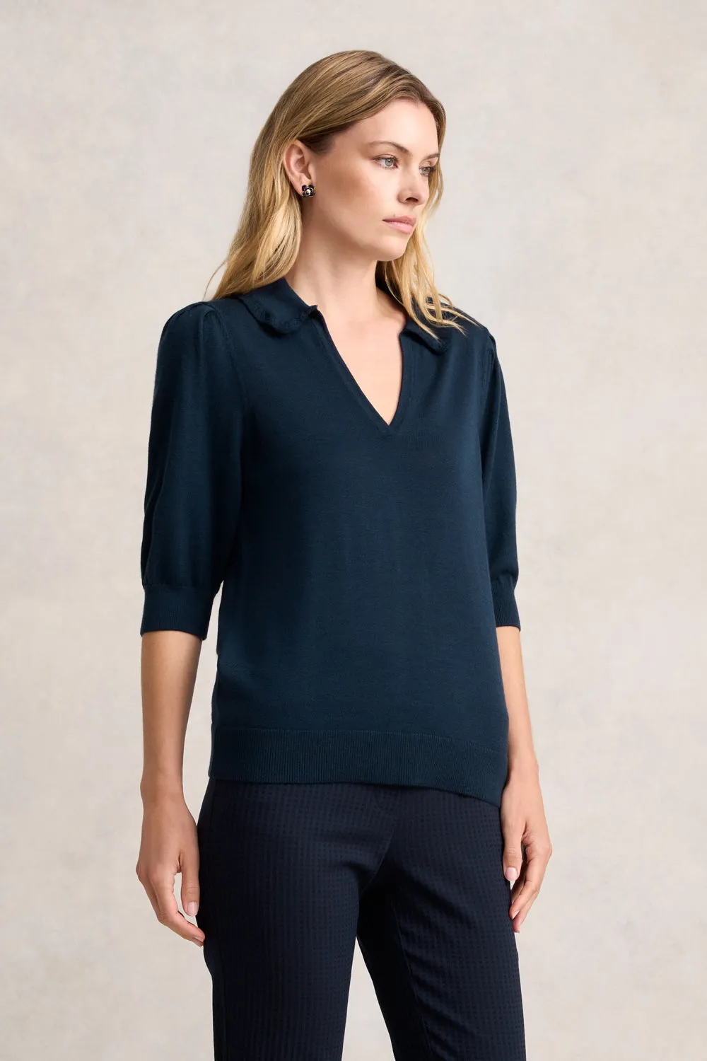 Half Sleeve Wool Knit