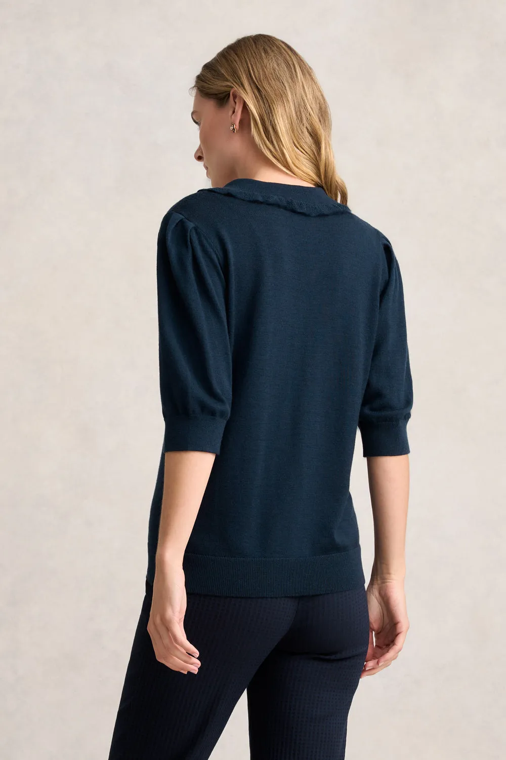 Half Sleeve Wool Knit