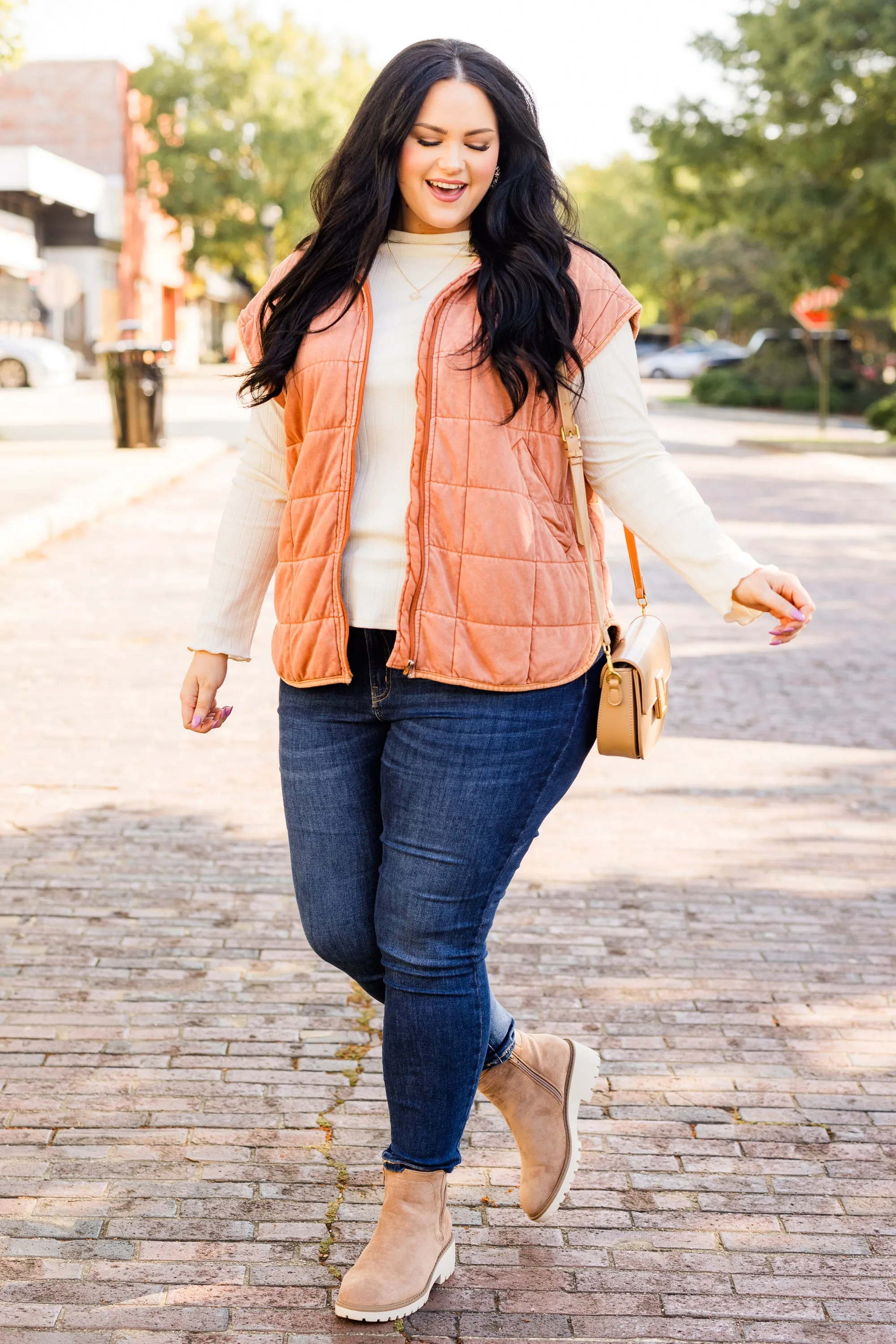 Harvest Haven Vest, Brown