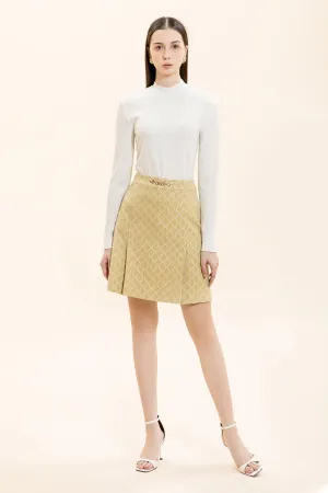 Hazel Straight Long Sleeved Knitted Fabric Top