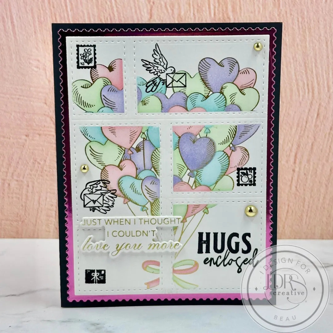 Heart Balloon Bouquet Layering Stencils