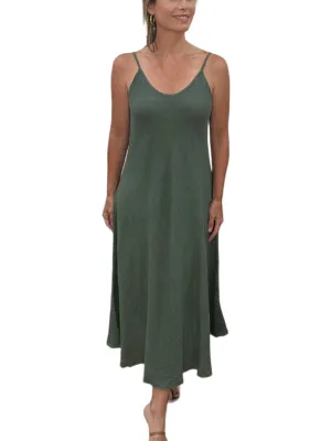 ITALIAN LINEN MAXI DRESS