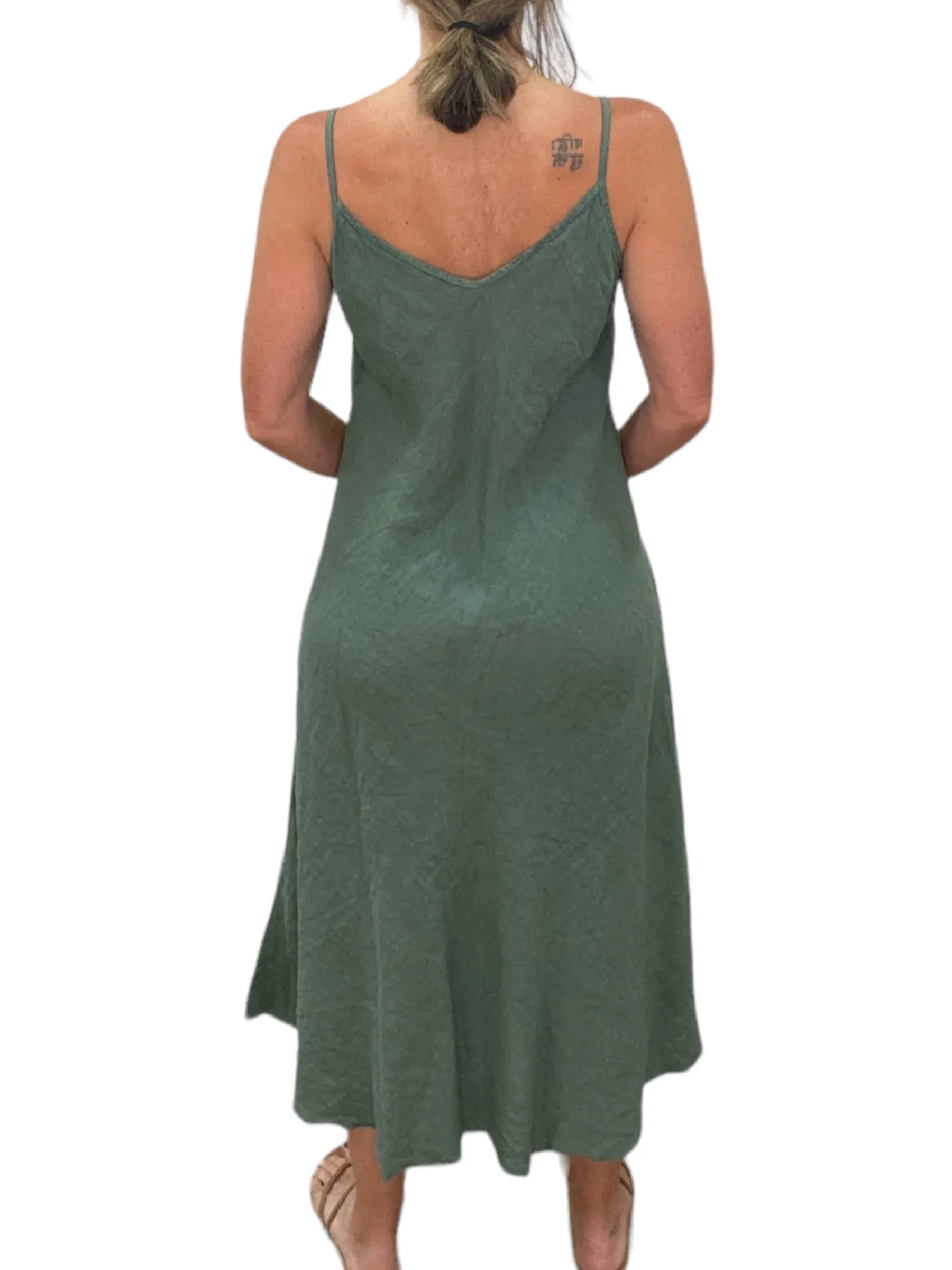 ITALIAN LINEN MAXI DRESS