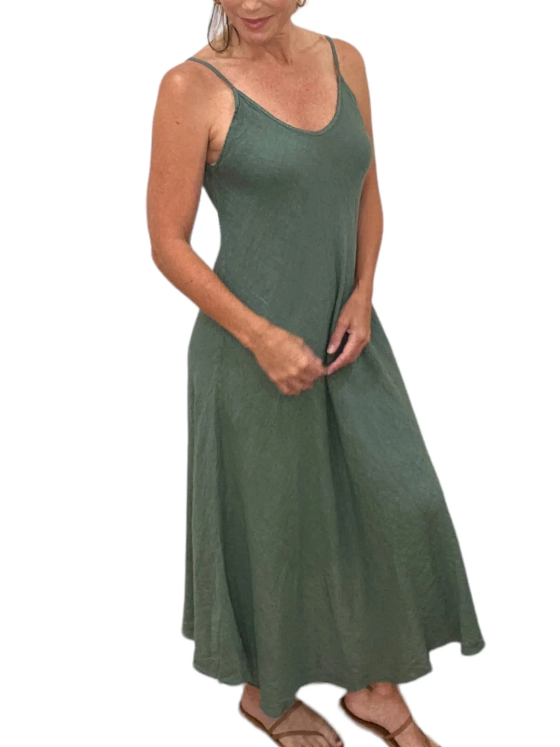 ITALIAN LINEN MAXI DRESS