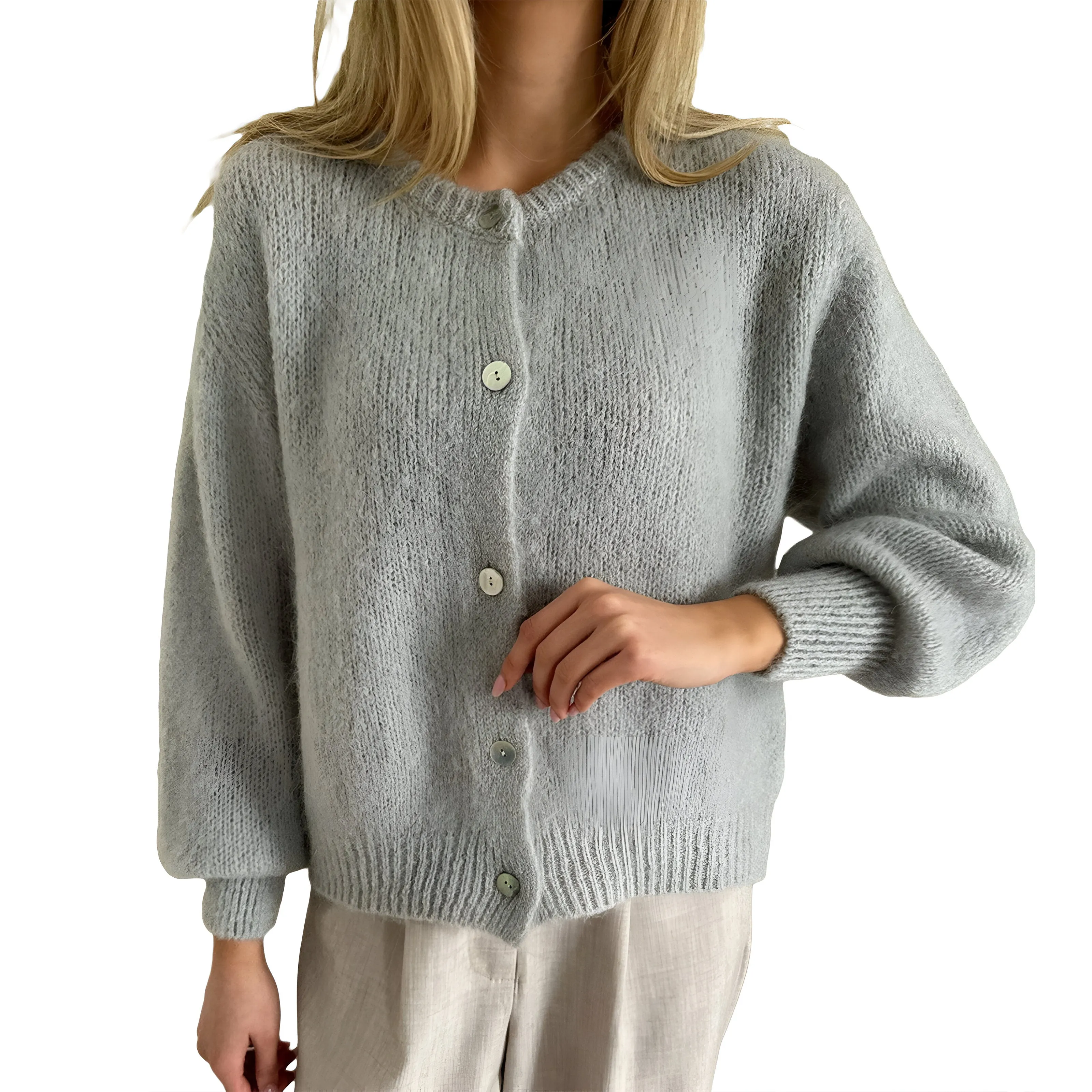 Ivyshape | Comfortable Cardigan With Buttons