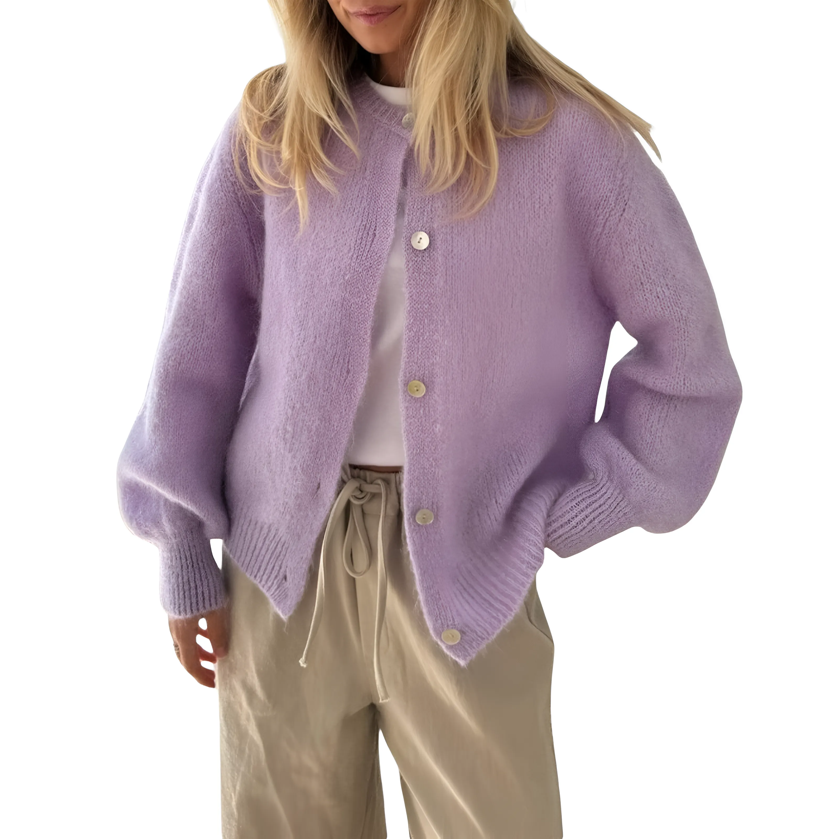 Ivyshape | Comfortable Cardigan With Buttons