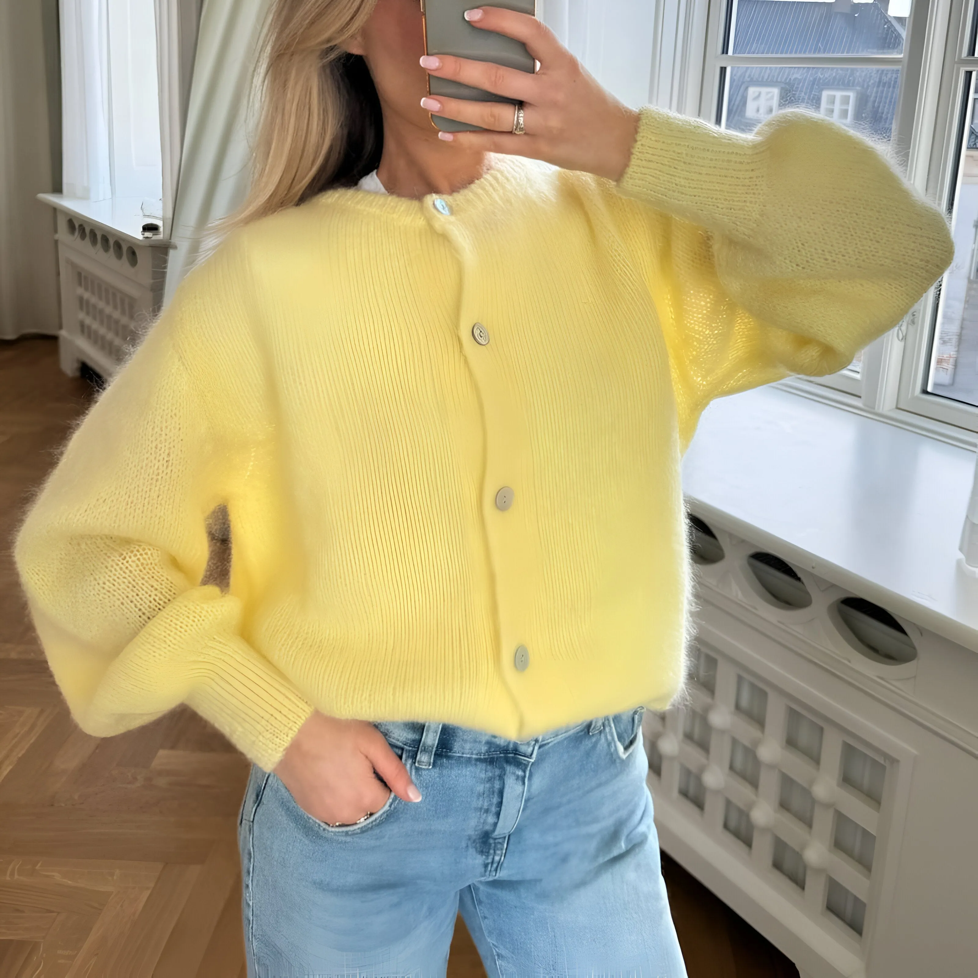 Ivyshape | Comfortable Cardigan With Buttons