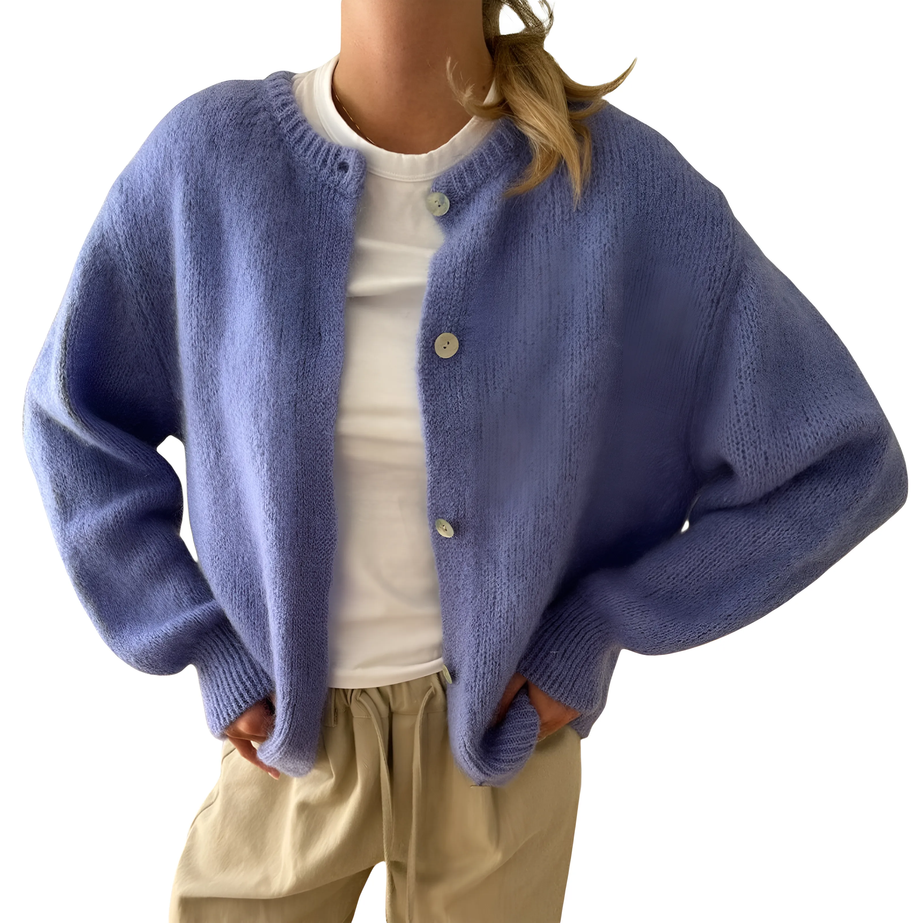 Ivyshape | Comfortable Cardigan With Buttons