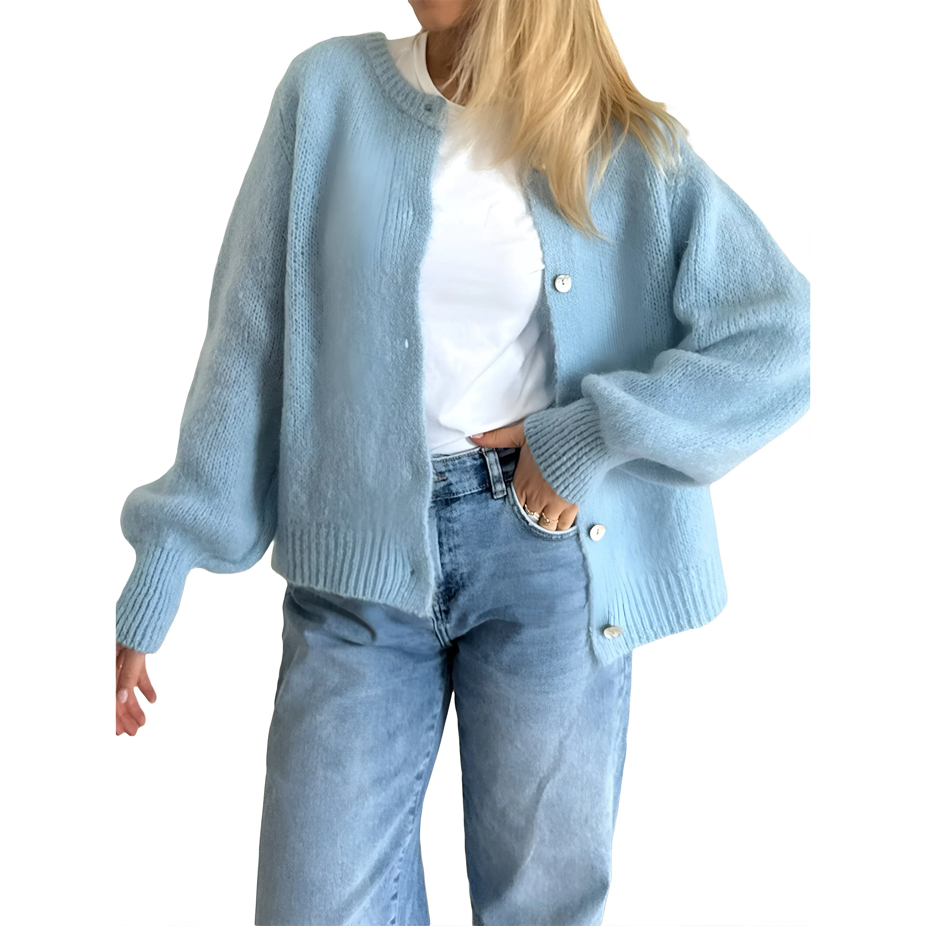Ivyshape | Comfortable Cardigan With Buttons