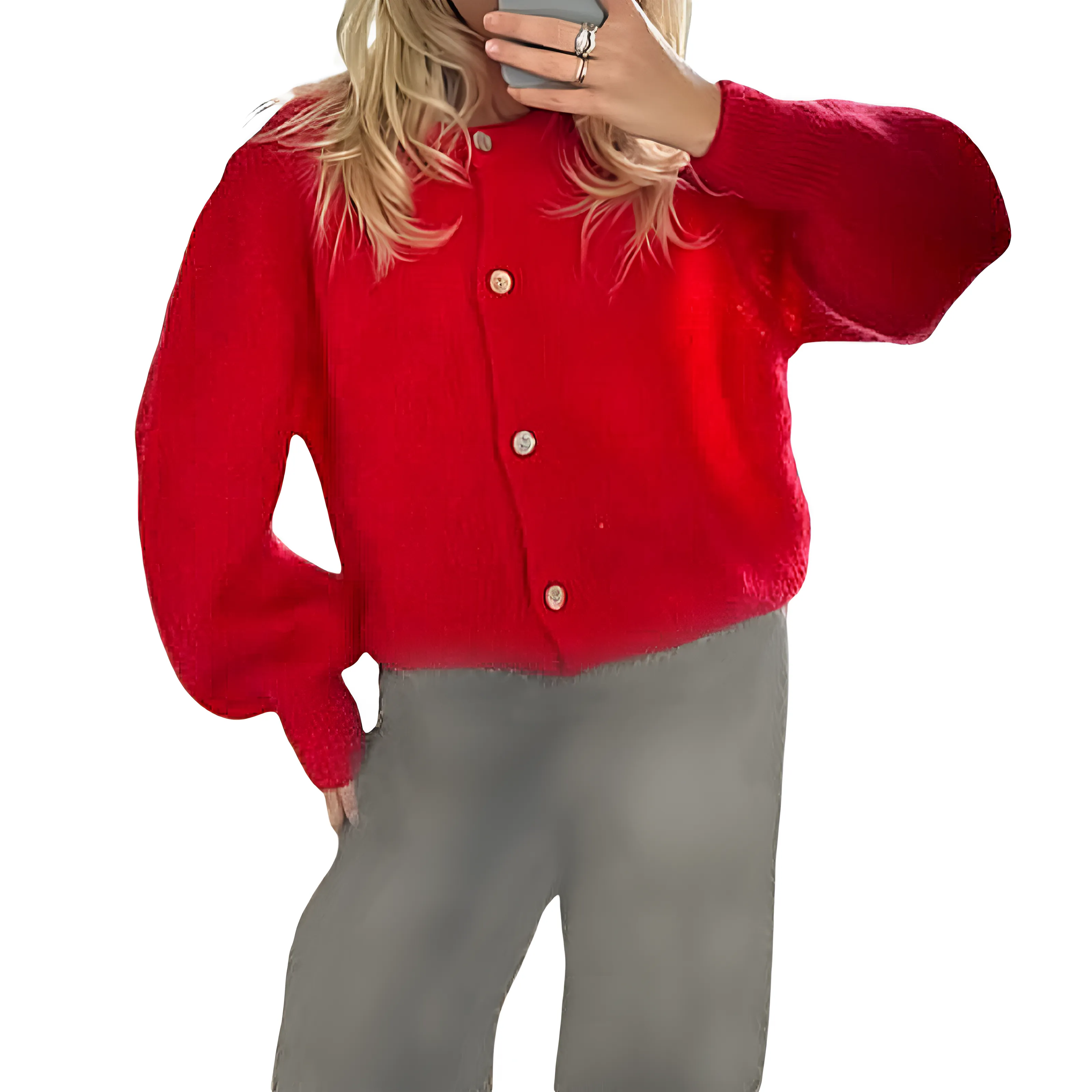 Ivyshape | Comfortable Cardigan With Buttons