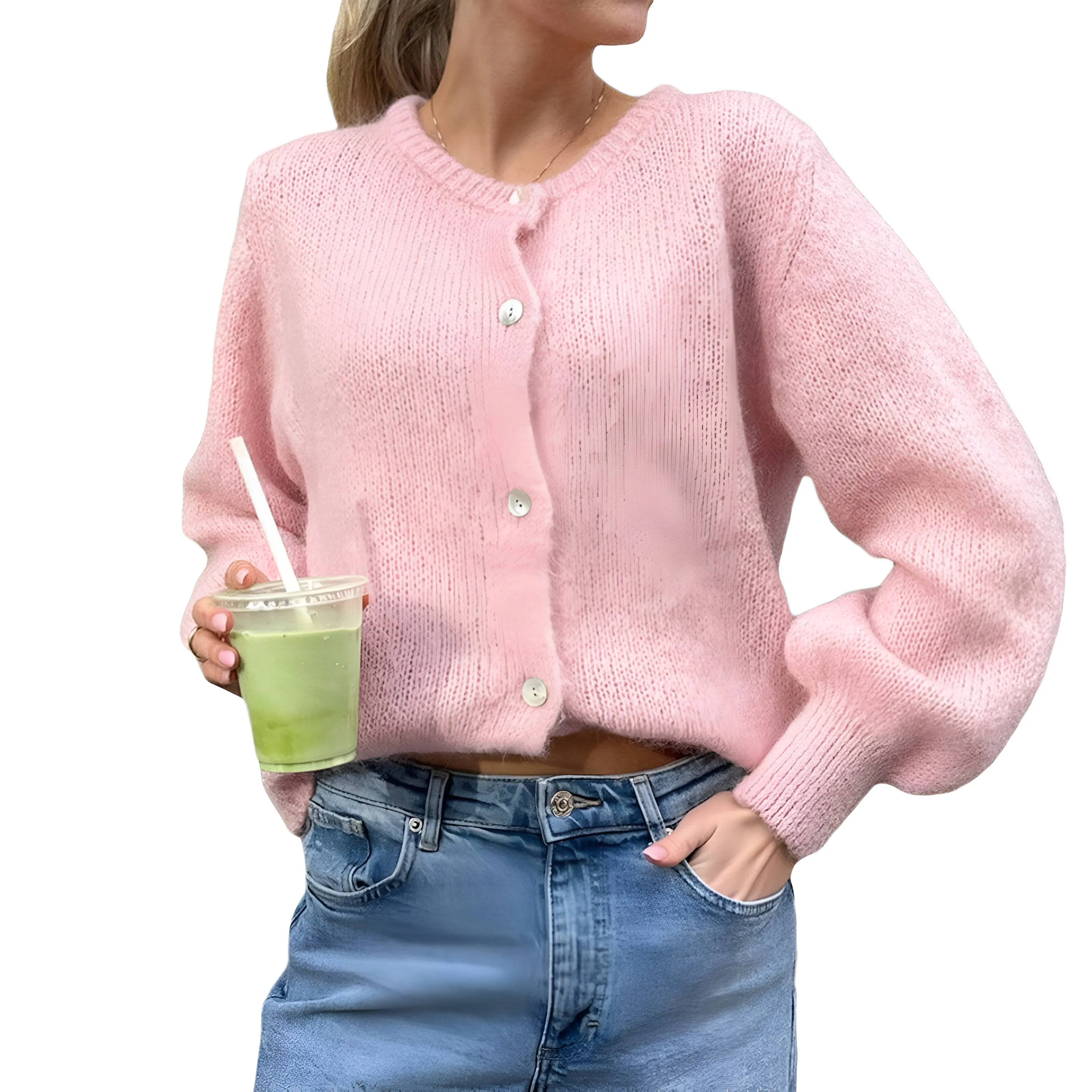 Ivyshape | Comfortable Cardigan With Buttons