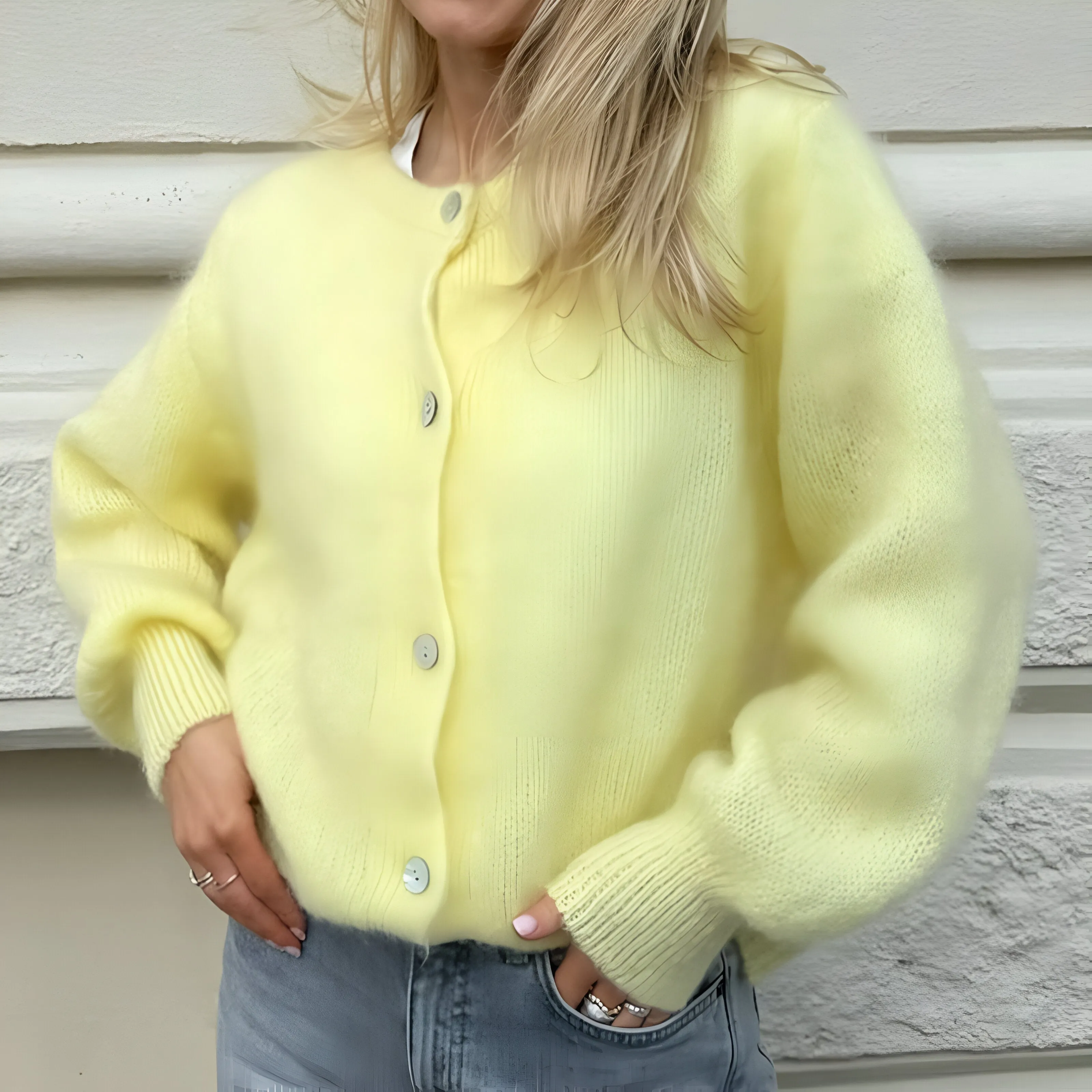 Ivyshape | Comfortable Cardigan With Buttons